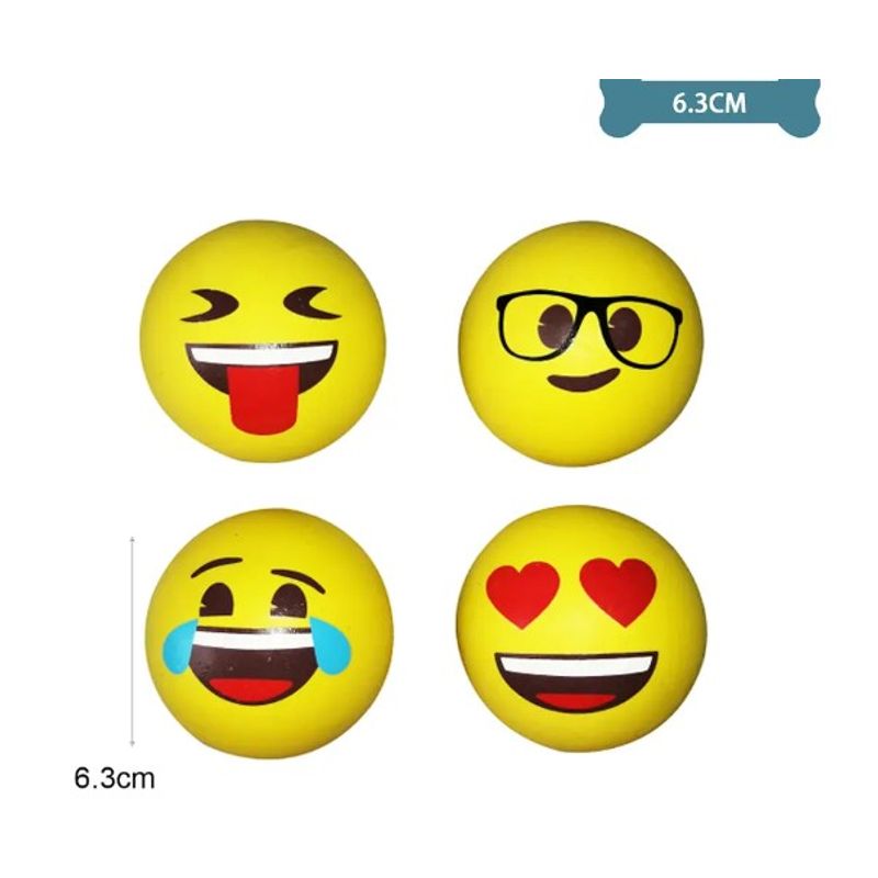 GENERICO - Pelota Emoji Para Mascotas Color Aleatorio 63Cm