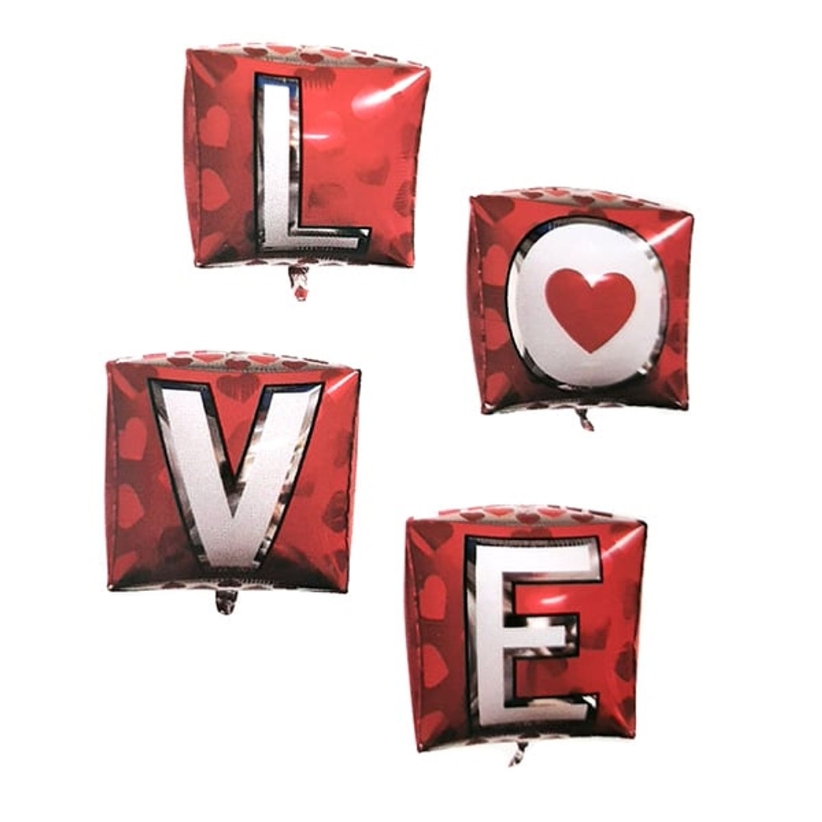 GENERICO - GLOBO METALICO 22 ORBZ LOVE CUADRADO X1 UNI