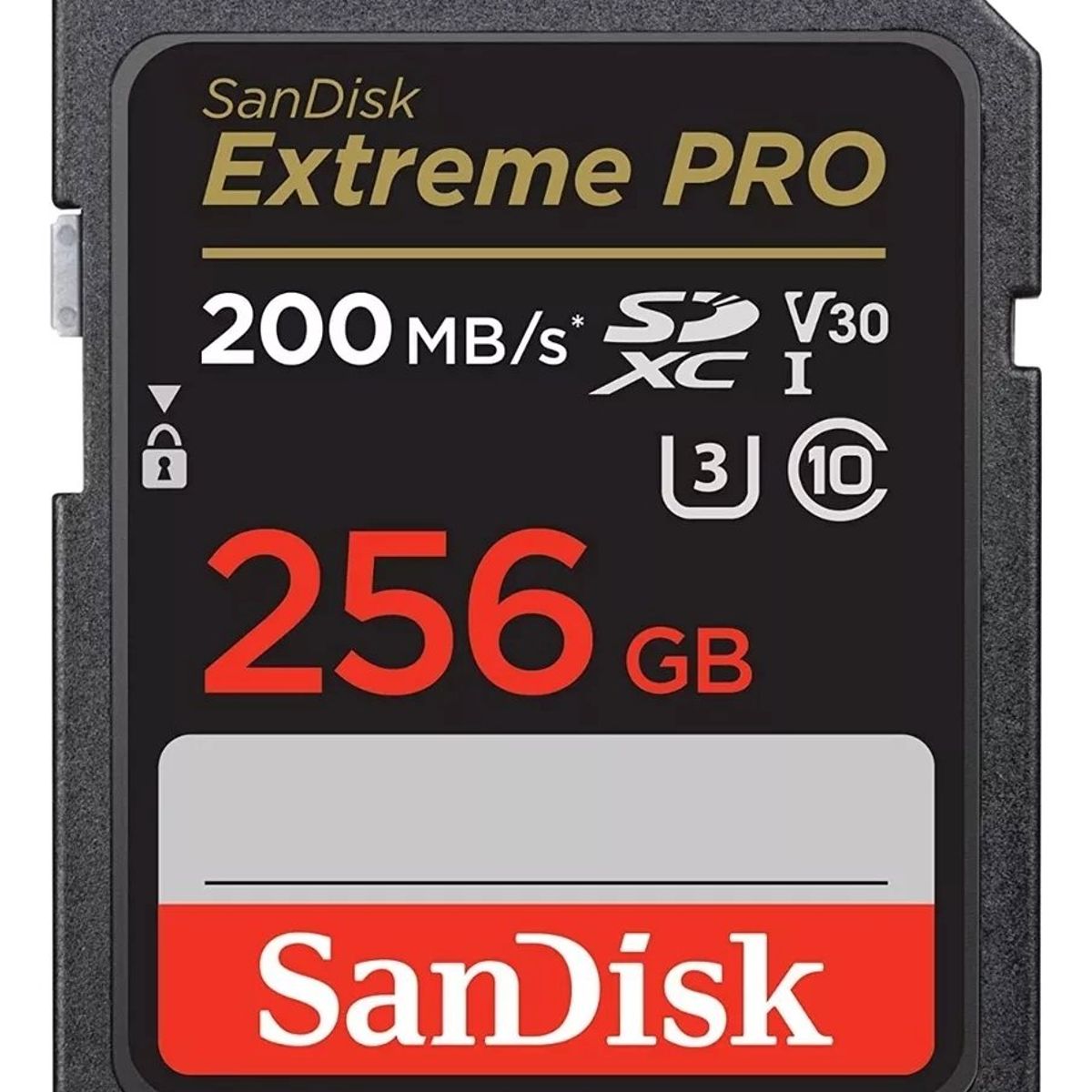 SANDISK - Memoria Sd Sandisk Extreme Pro 256gb 200mbs U3 V30 4k Uhd