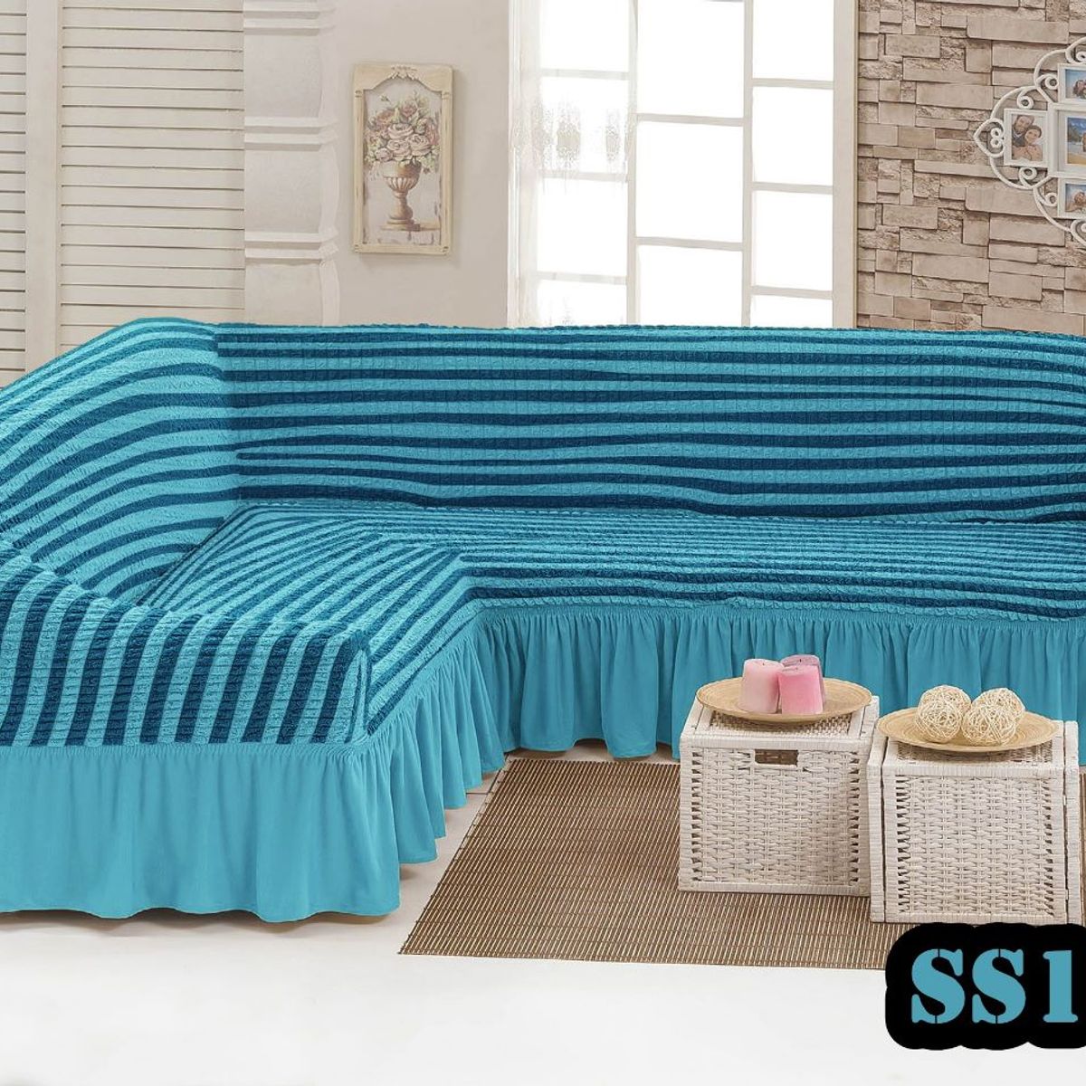 GENERICO - funda de sillon L diseño turco