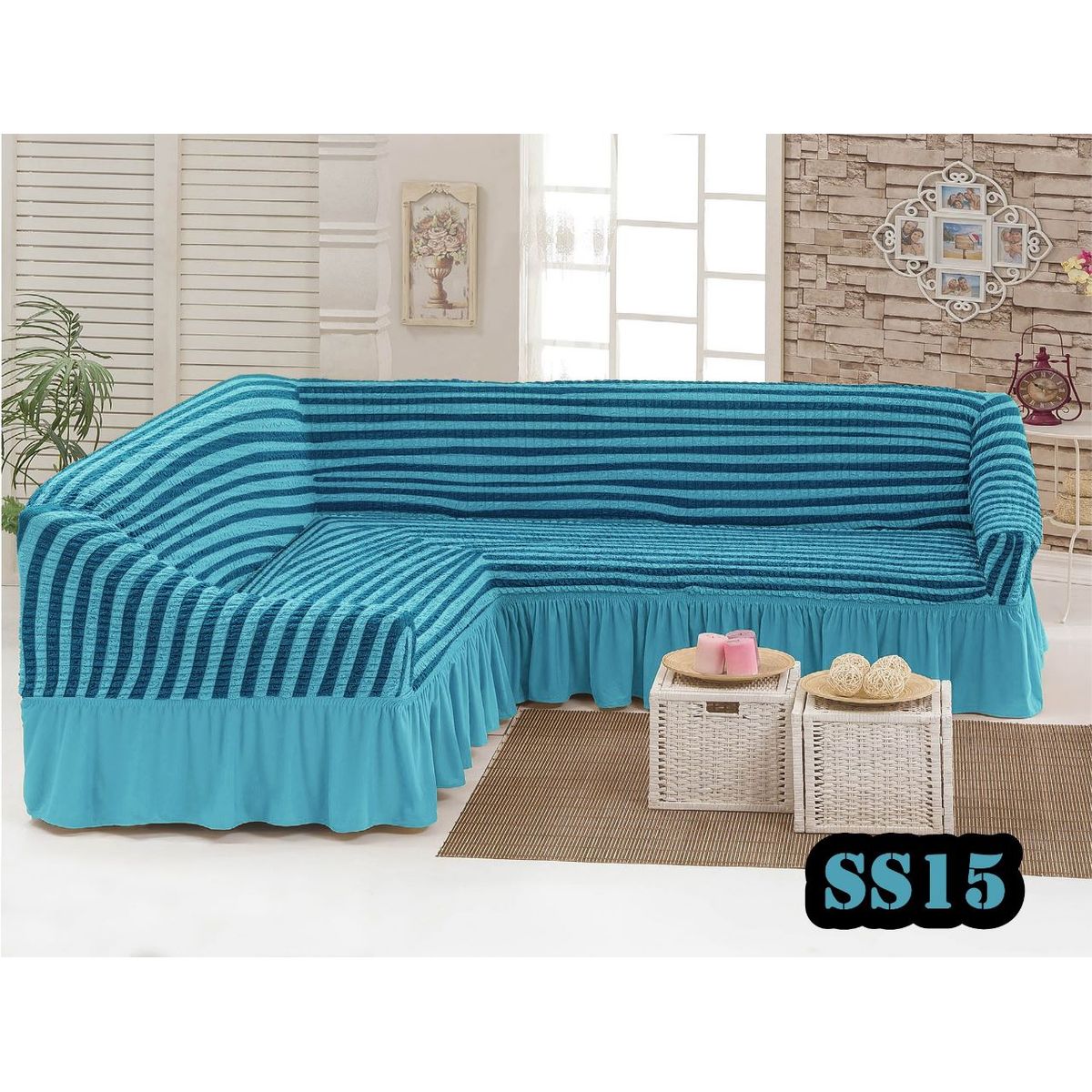 GENERICO - funda de sillon L diseño turco