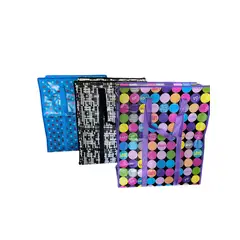 GENERICO - 3 Bolsas Matuteras Con Cierre Surtidas 65x55x22cm