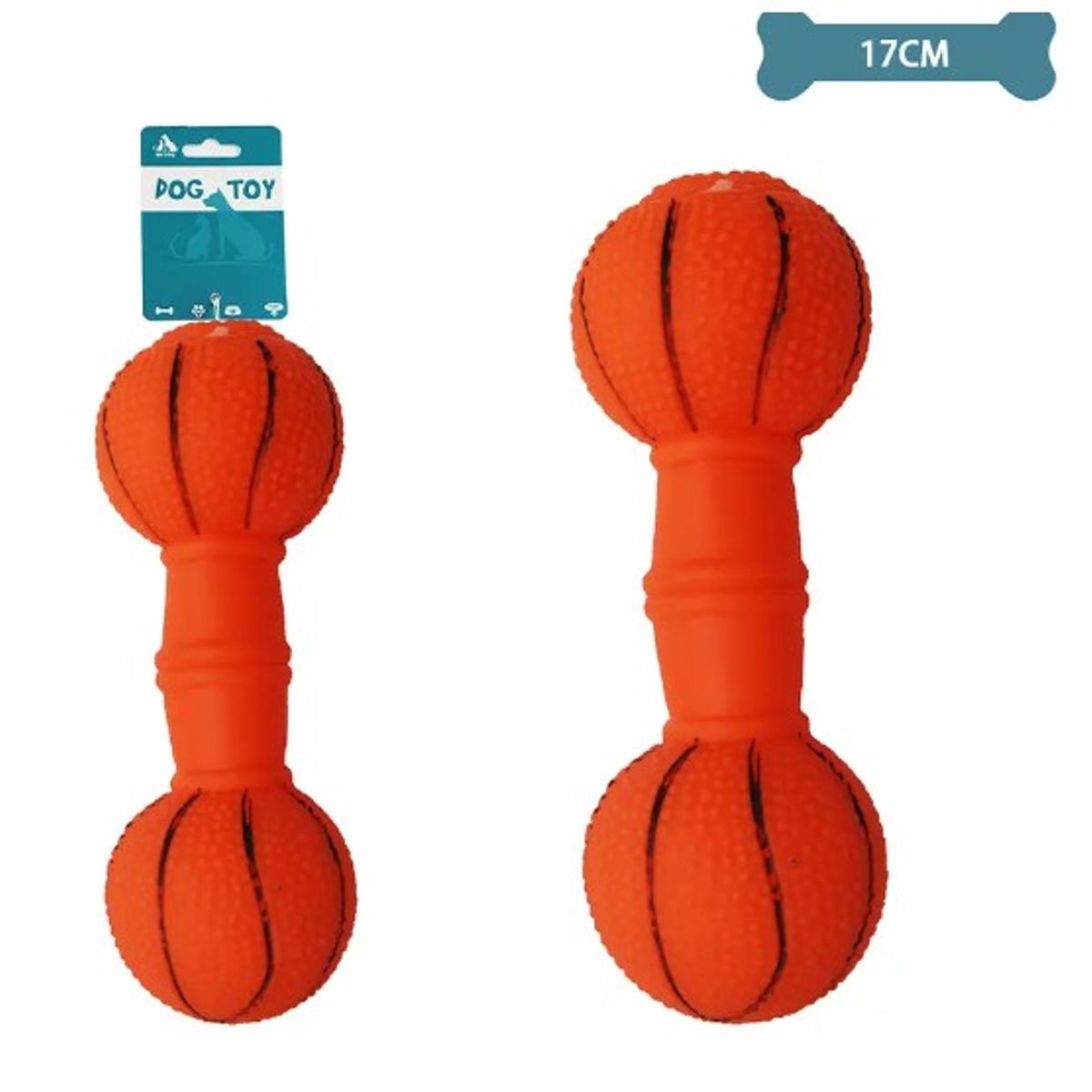 GENERICO - Mancuerna De Baloncesto Para Mascotas 17Cm 60G