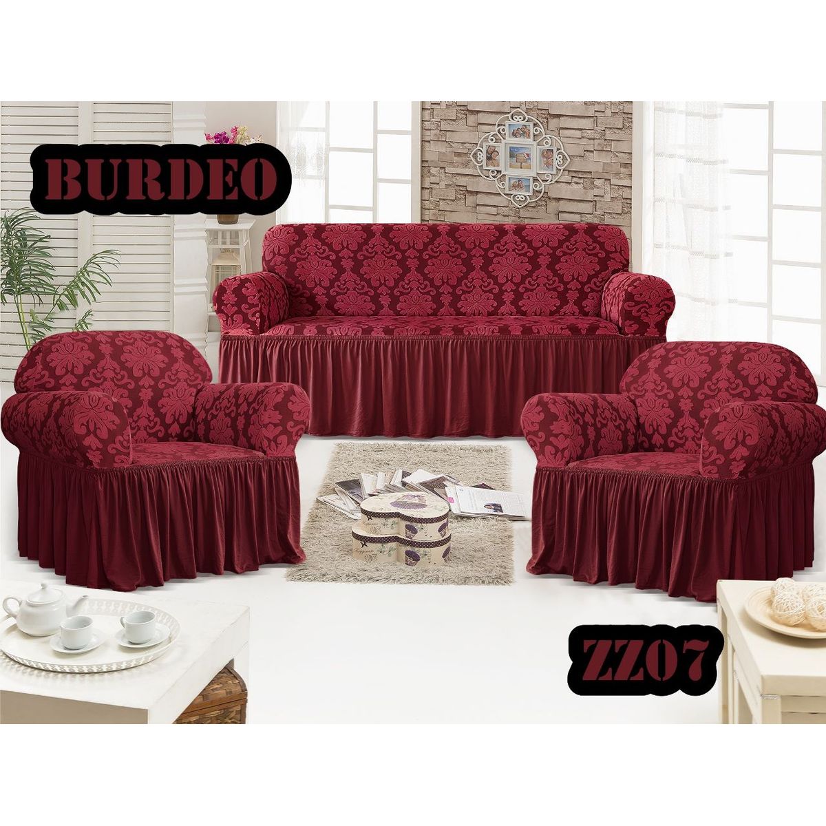 GENERICO - funda de sillon 3-1-1 turco rieleve