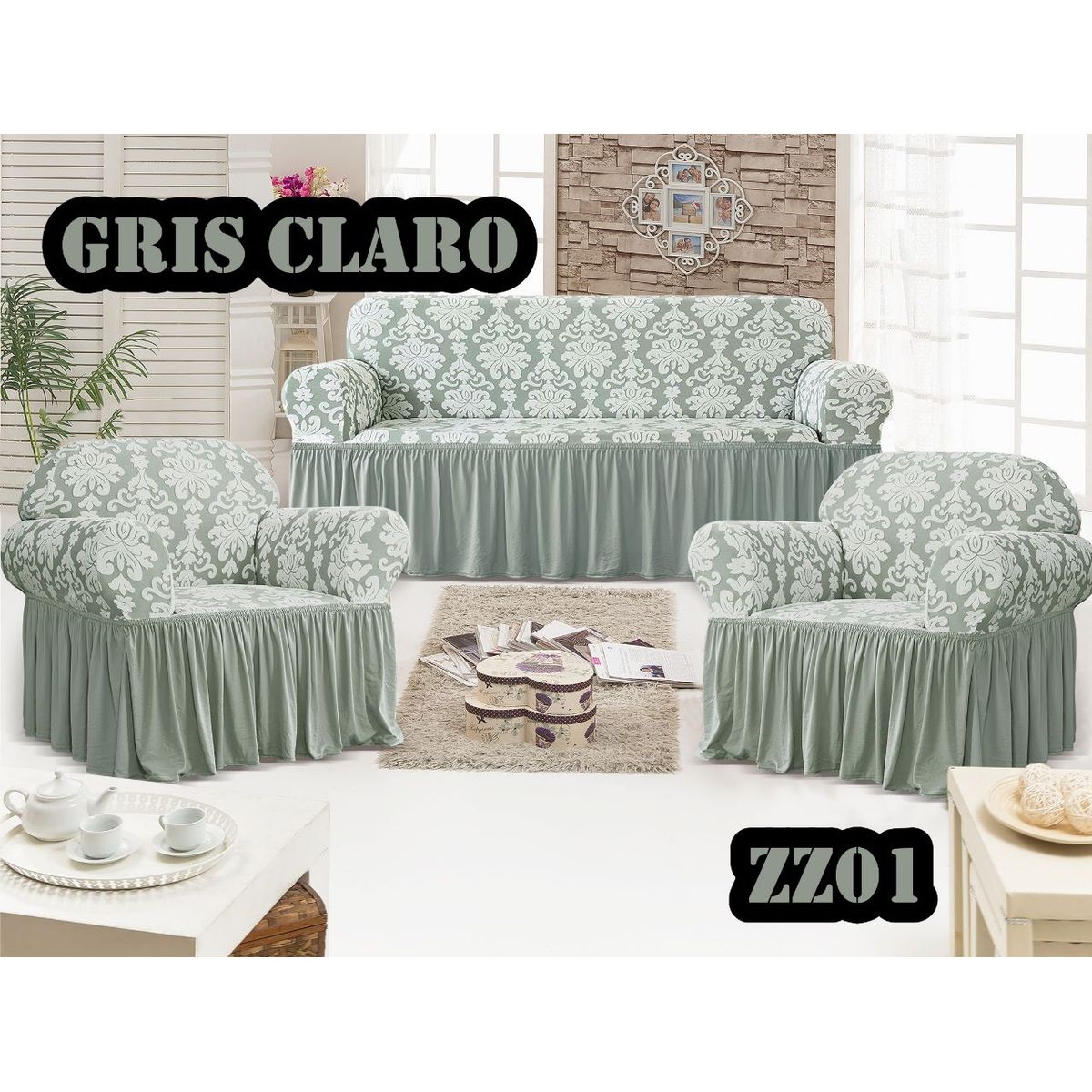 GENERICO - funda de sillon 3-1-1 turco rieleve