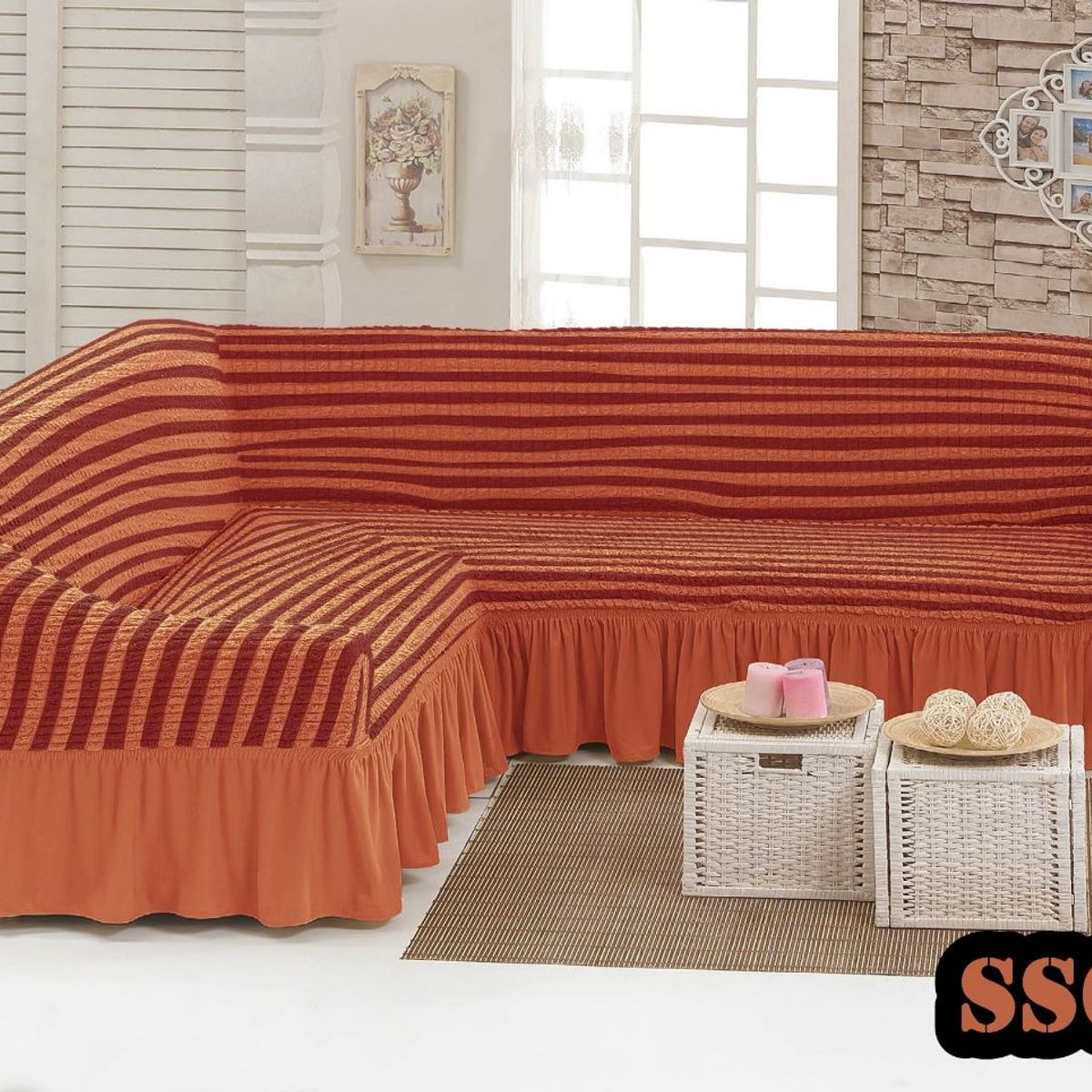 GENERICO - funda de sillon L diseño turco