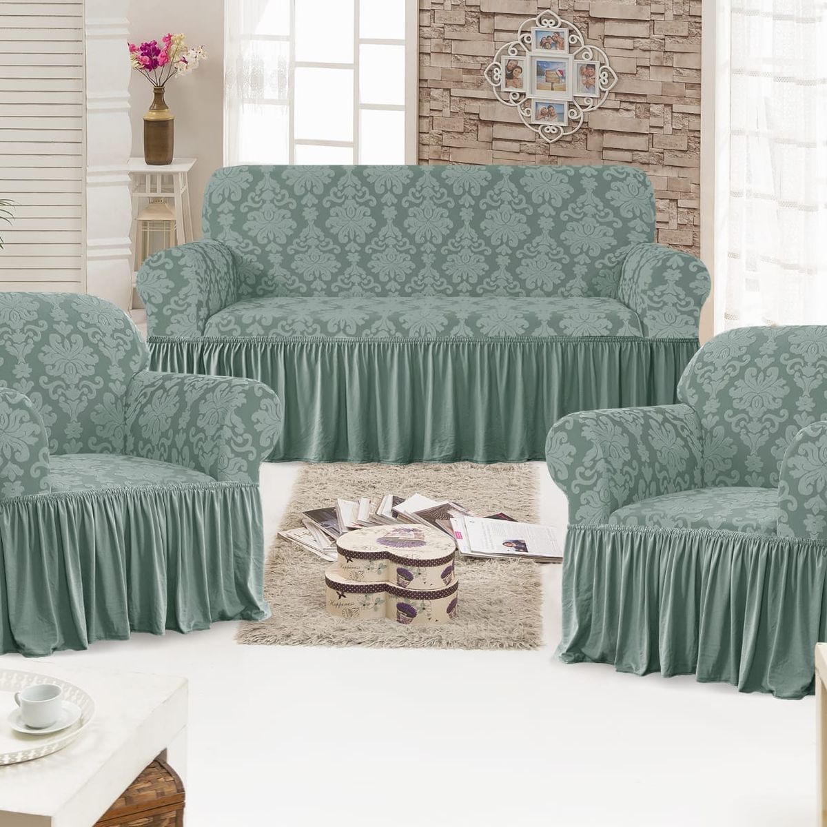 GENERICO - funda de sillon 3-1-1 turco rieleve