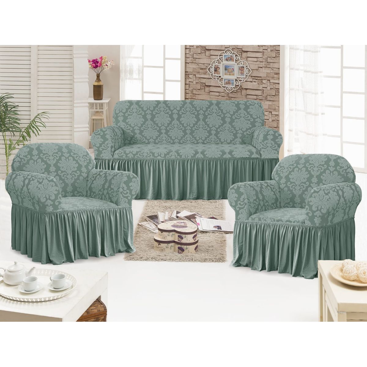 GENERICO - funda de sillon 3-1-1 turco rieleve