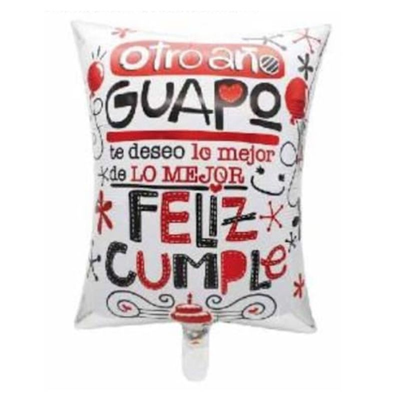 GENERICO - GLOBO METALICO 64X45 CM OTRO AO GUAPO X1 UNI