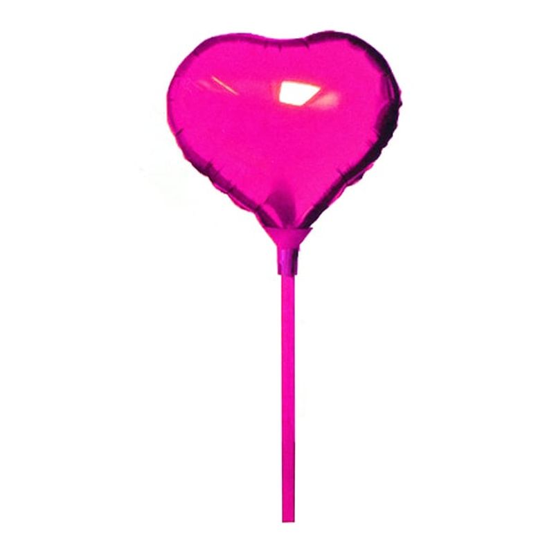 GENERICO - GLOBO METALICO 8.5 CORAZON FUCSIA X1 UNI