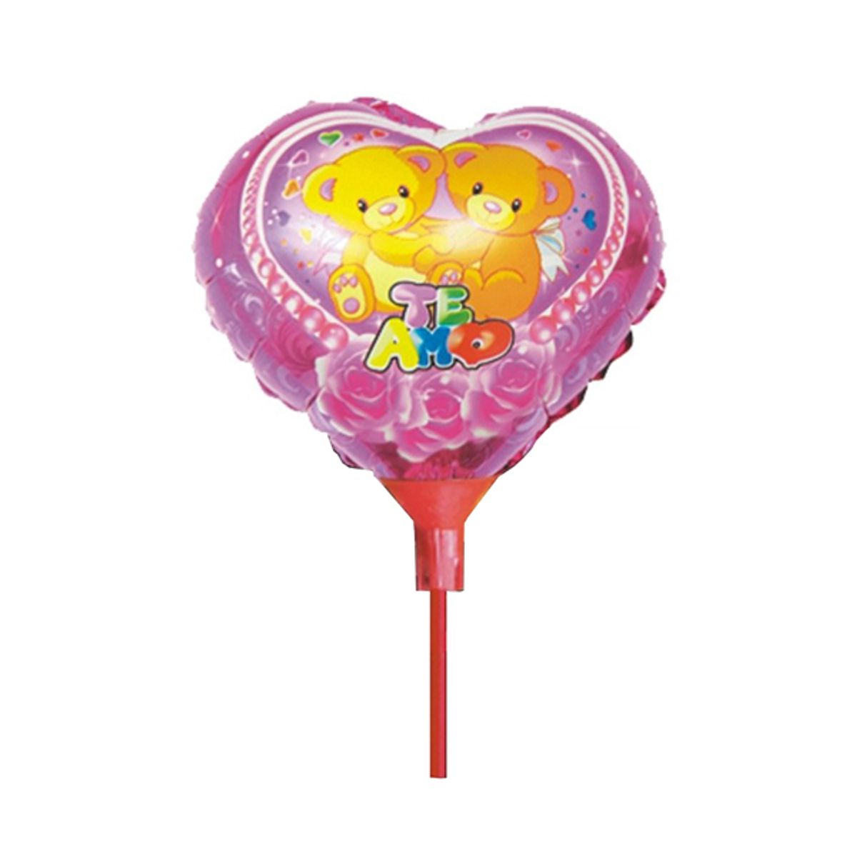 GENERICO - GLOBO METALICO 8.5 CORAZON OSITOS X1 UNI