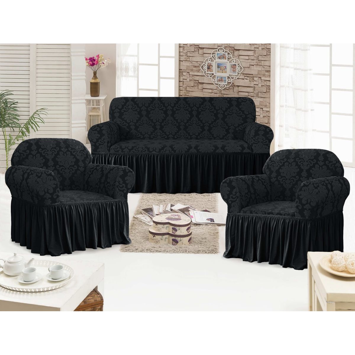 GENERICO - funda de sillon 3-1-1 turco rieleve