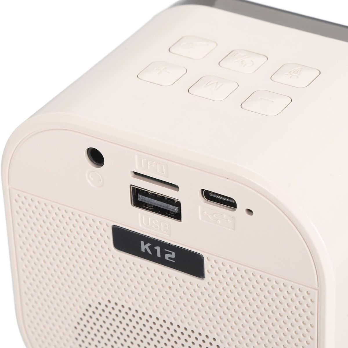 OEM - Karaoke Portátil Doble Micrófono Bluetooth con Mini Parlante RGB