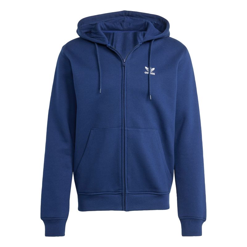 ADIDAS - Polerón con Capucha Trifolio Essentials Cierre Frontal