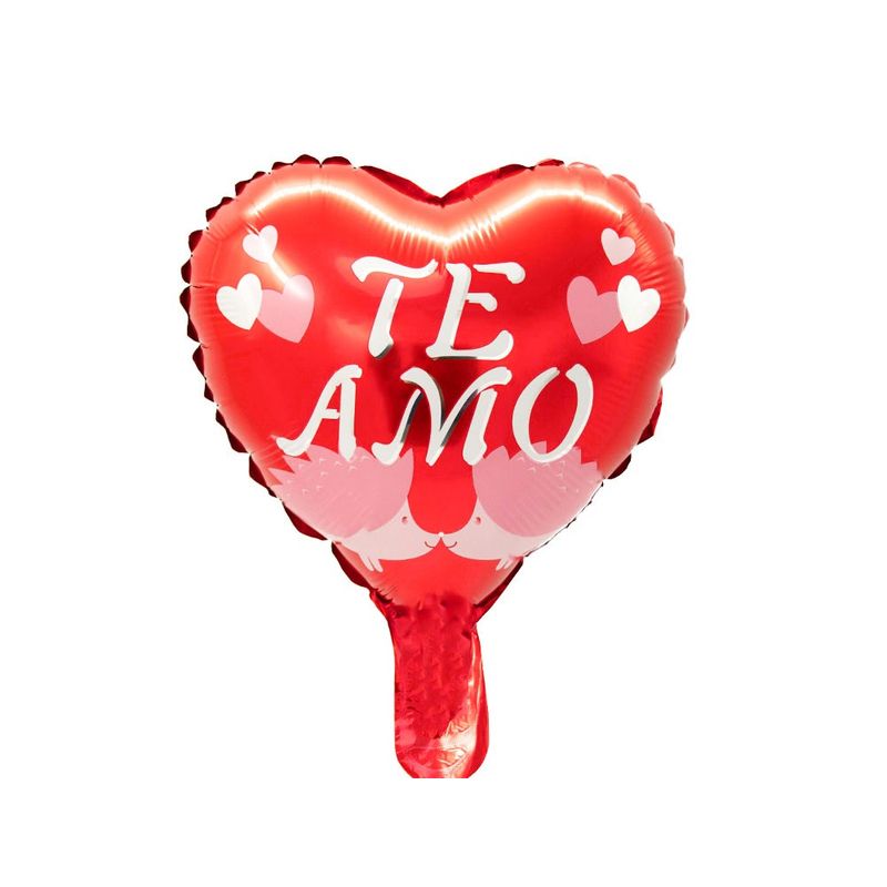 GENERICO - GLOBO METALICO TE AMO KISS X50 UNI