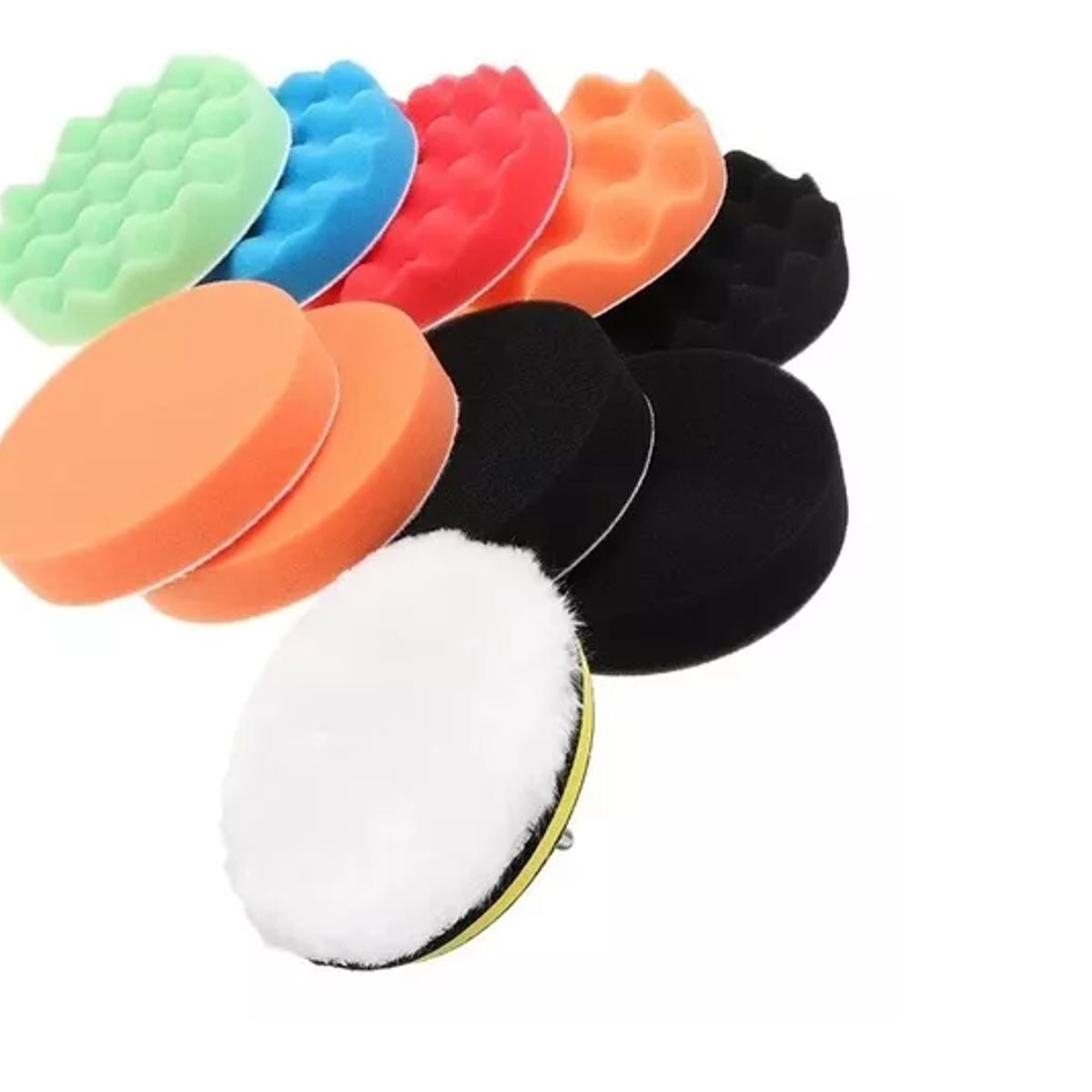 Kit Para Pulir 4 Pulgadas Esponjas Almohadillas Bonetes Auto, marca GENERICO - Foto 2