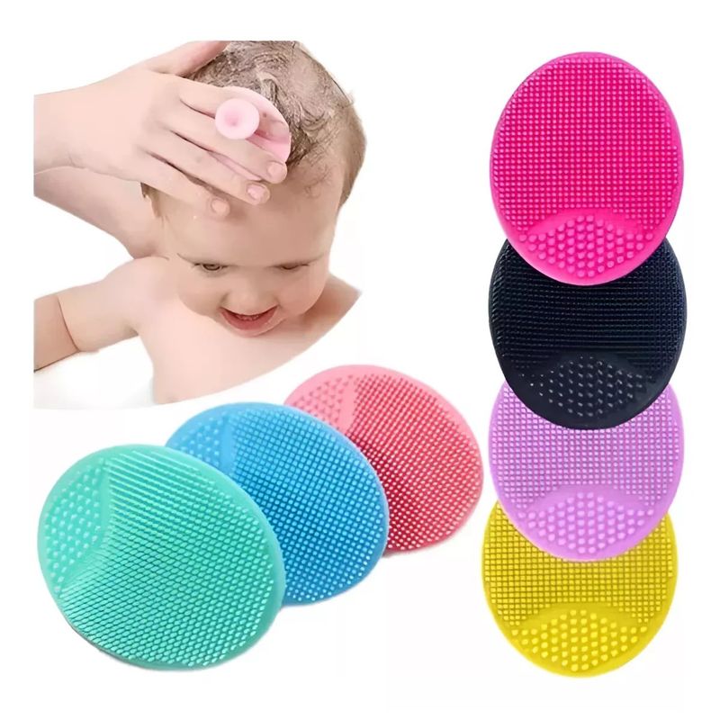 GENERICO - Kit X3 Cepillo Para Bebé Ducha Baño Masaje