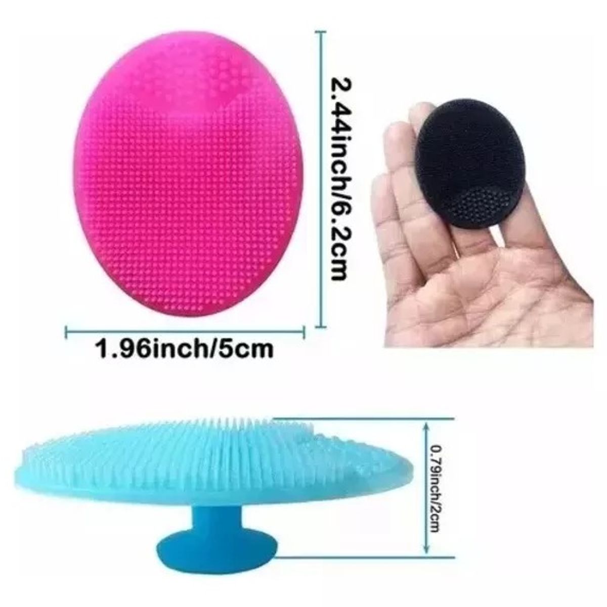 GENERICO - Kit X3 Cepillo Para Bebé Ducha Baño Masaje
