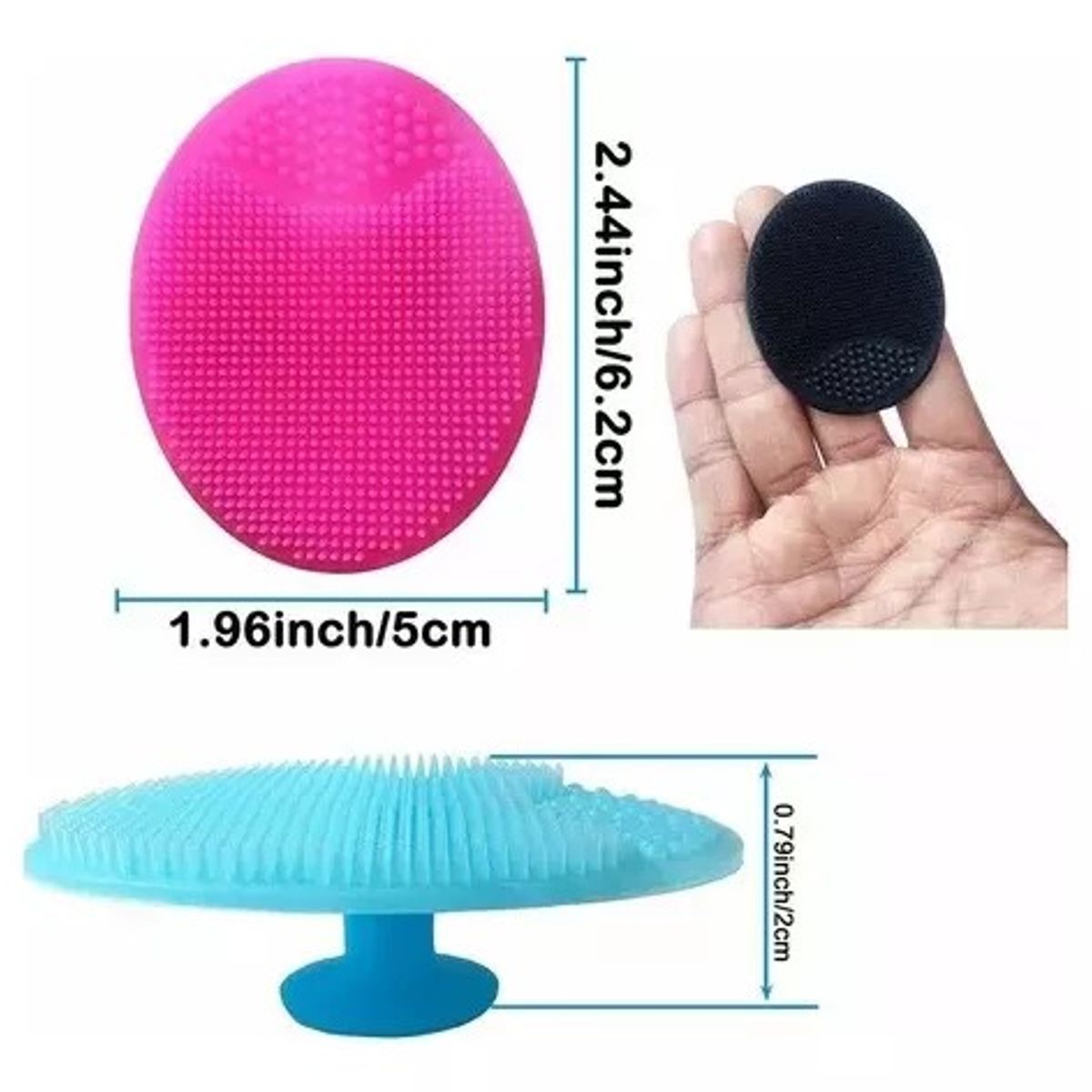 GENERICO - Set X3 Cepillo Para Bebé Ducha Baño Masaje