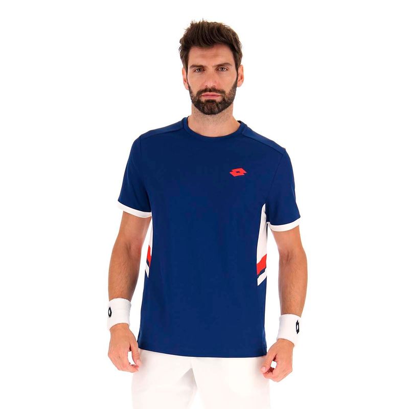 LOTTO - Polera de Tenis Hombre Lotto - Squadra III Azul - Azul - M.-