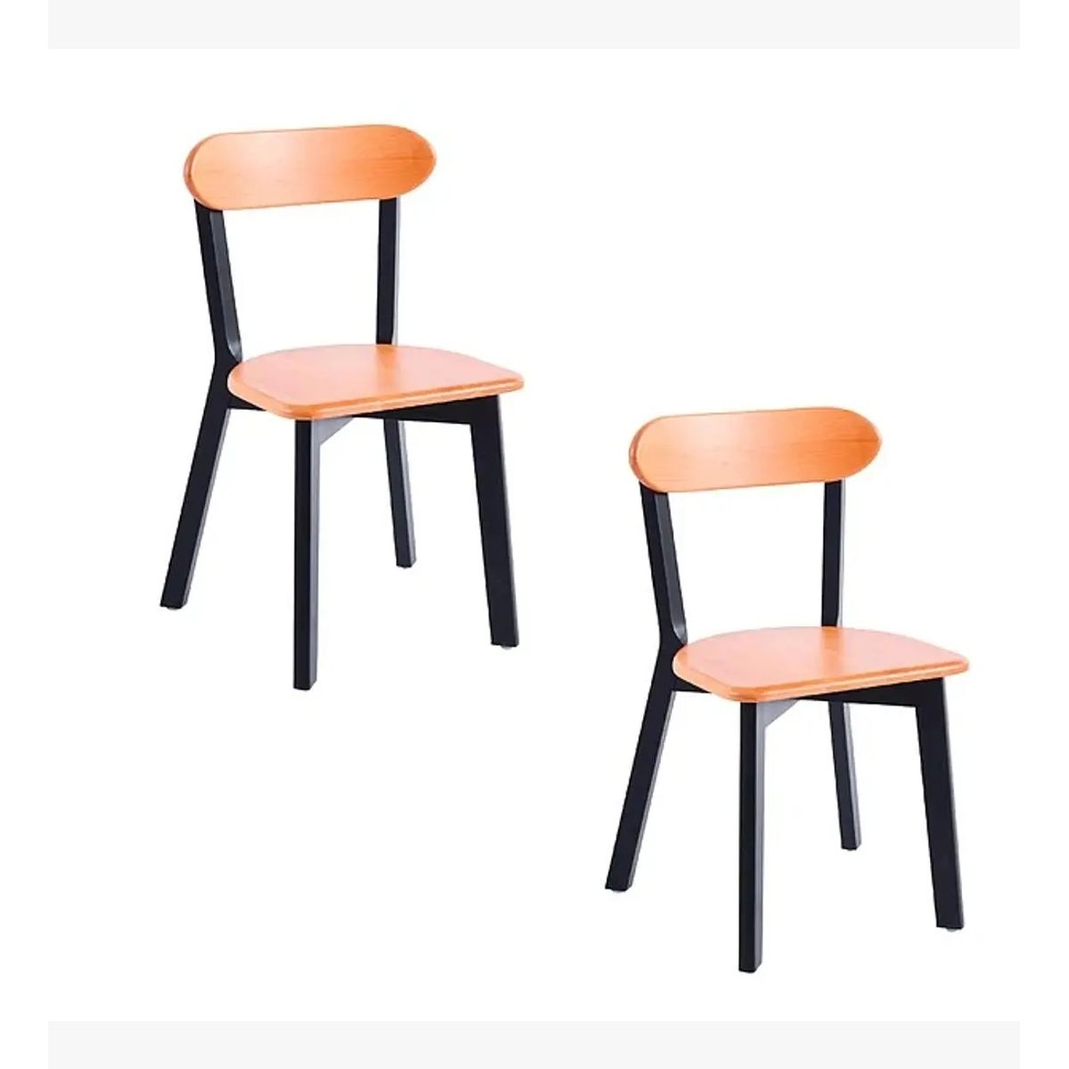 CORI CORI - Pack 2 Silla Fresno de Madera Negro