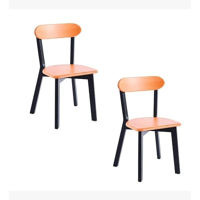 CORI CORI - Pack 2 Silla Fresno de Madera Negro