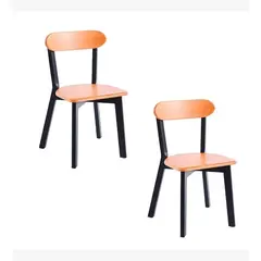 CORI CORI - Pack 2 Silla Fresno de Madera Negro