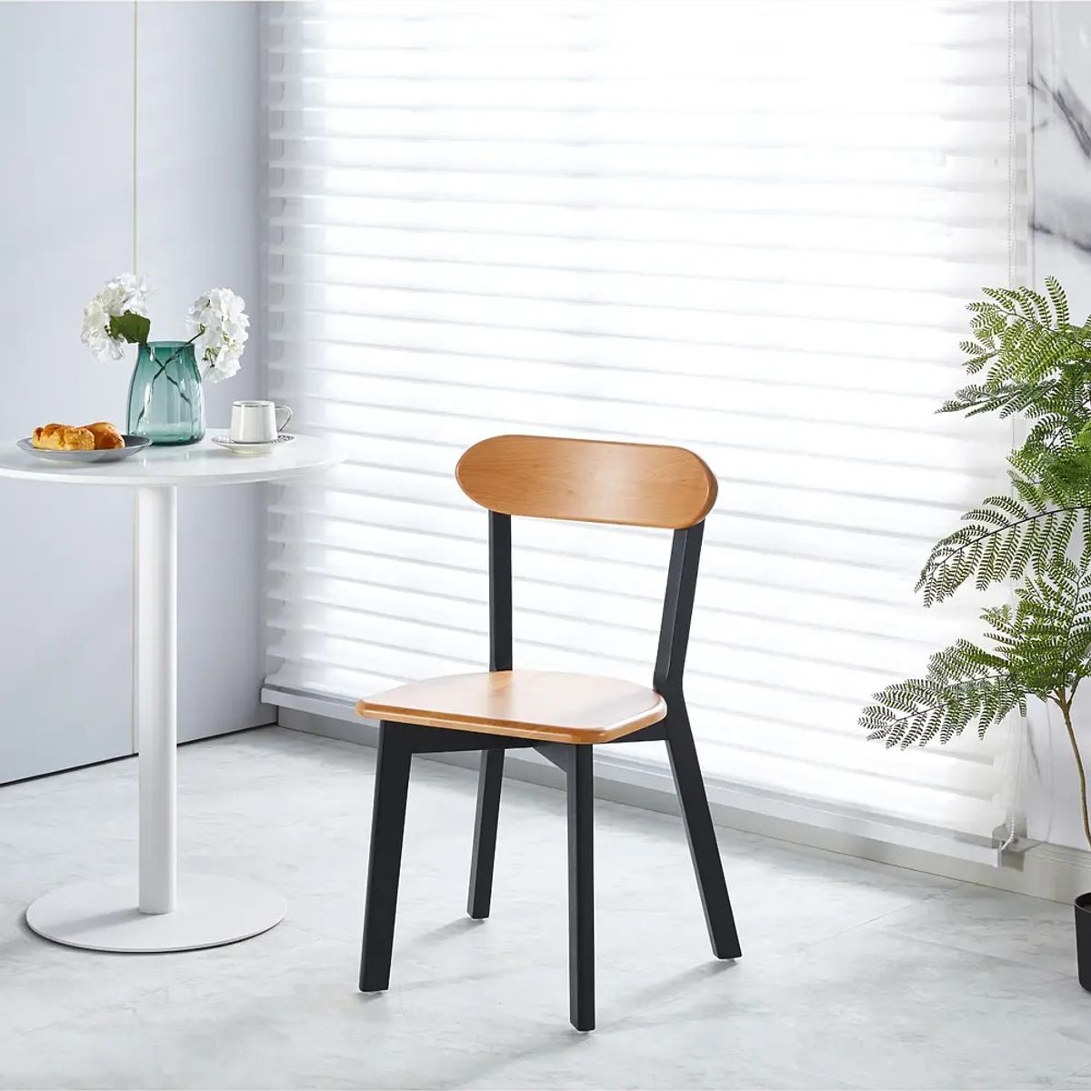 CORI CORI - Pack 2 Silla Fresno de Madera Negro