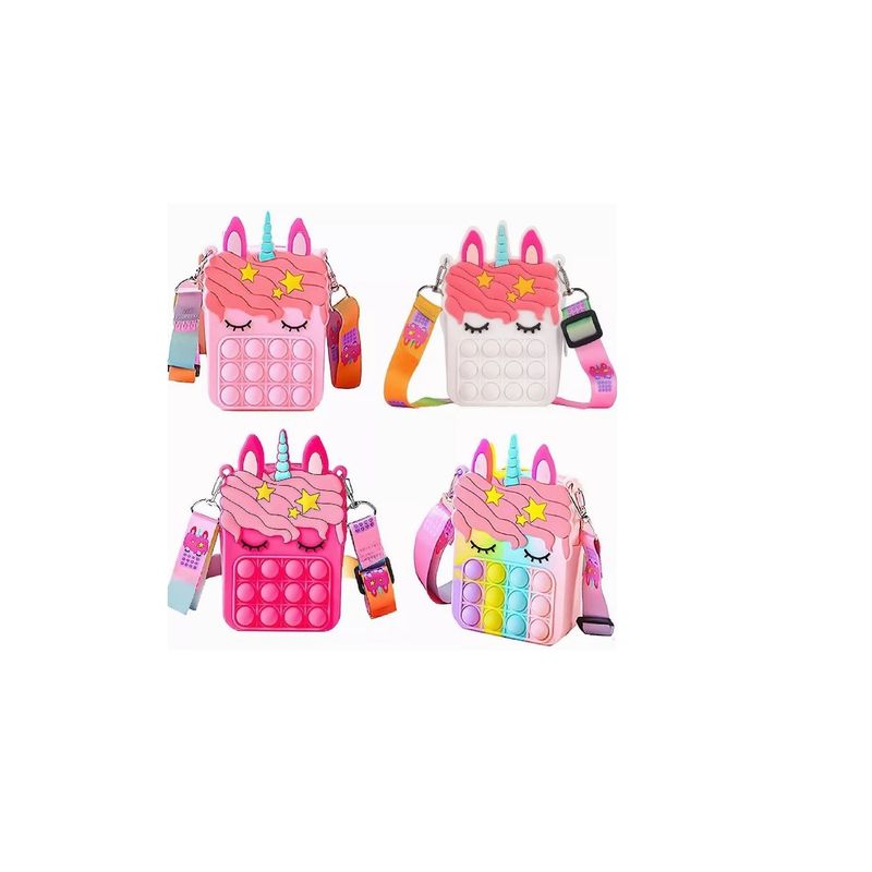 GENERICO - Bolso Bandolera Pop It Burbujas Antiestrés Niña Azar