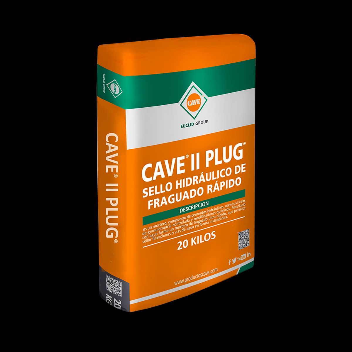 CAVE - CAVE II PLUG - Sello hidráulico Saco 20 kg