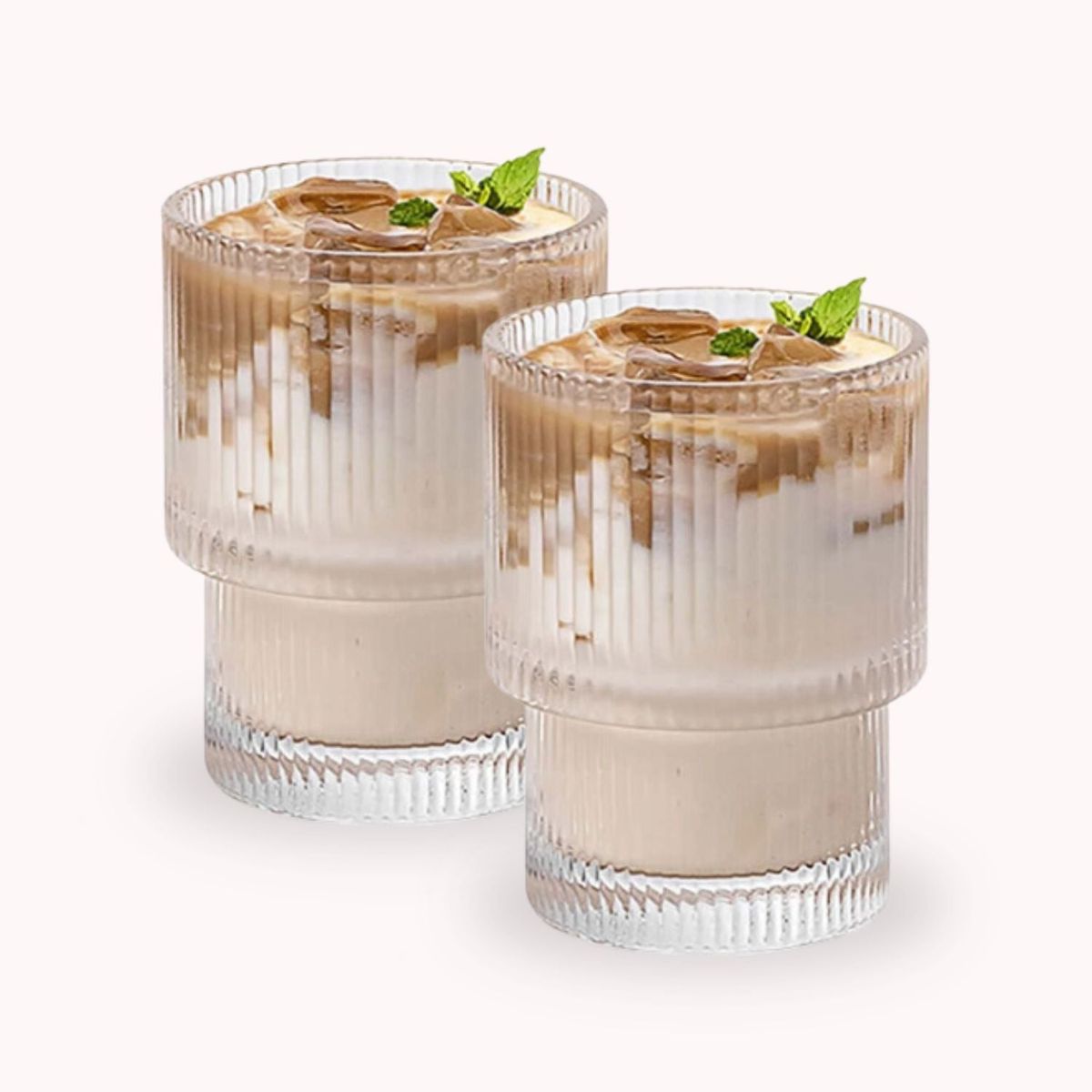 SANTU HOME & DECO - Pack 2 Vasos Vidrio Highball Para Cocteleria 180ml