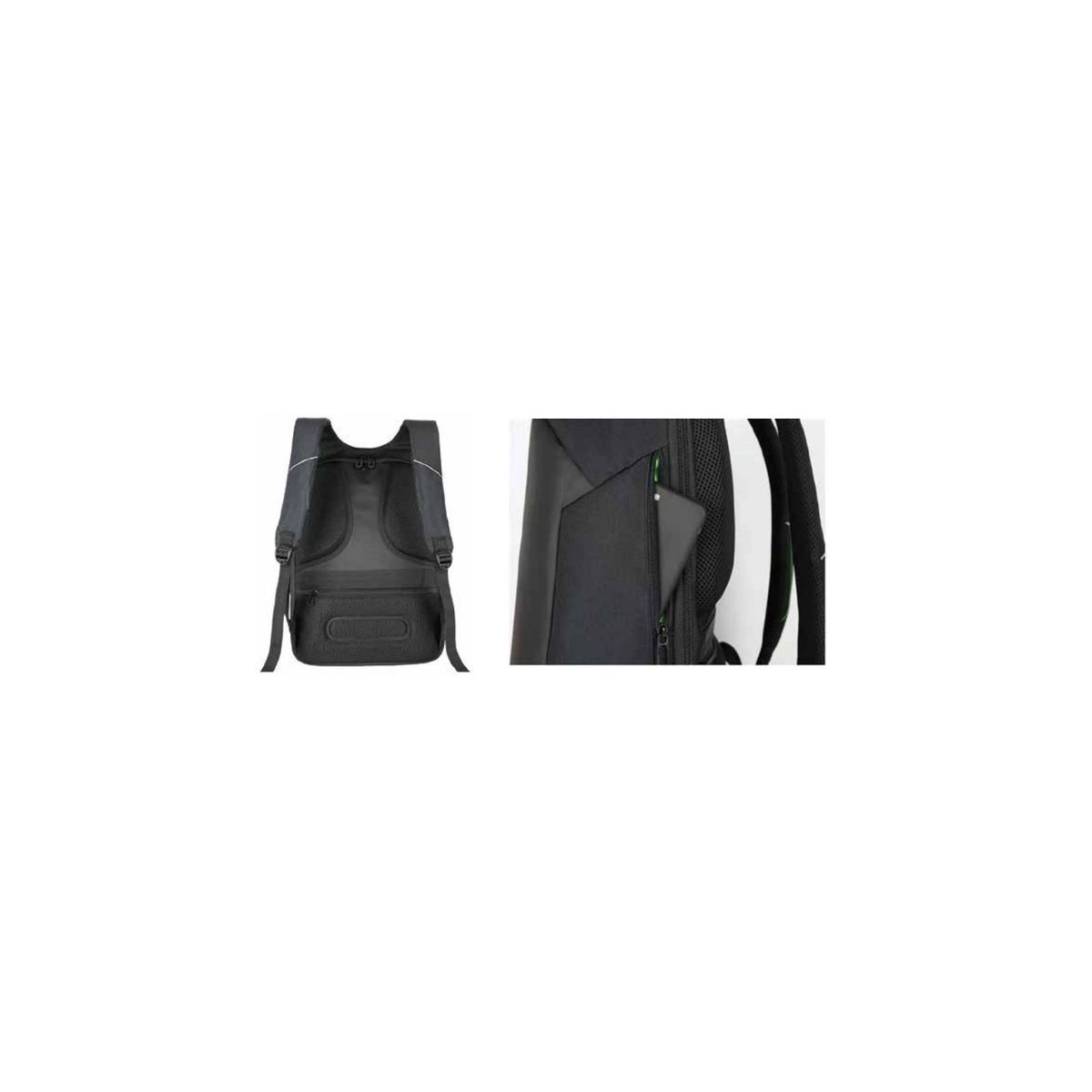 GENERICO - Mochila Antirrobo Impermeable Usb Gris - SC
