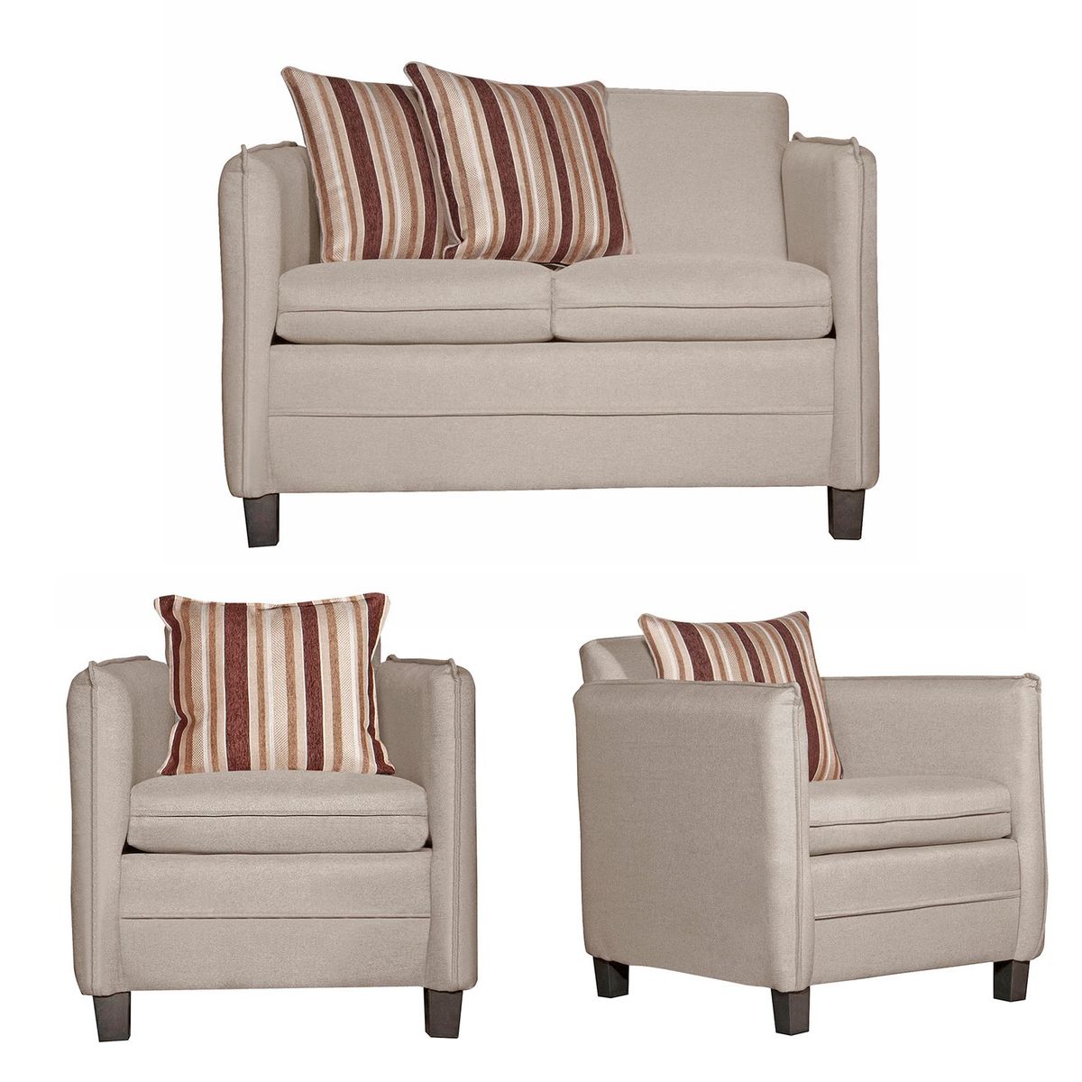 RUZAM MOBEL - JUEGO DE LIVING 2-1-1 BARCELONA BEIGE