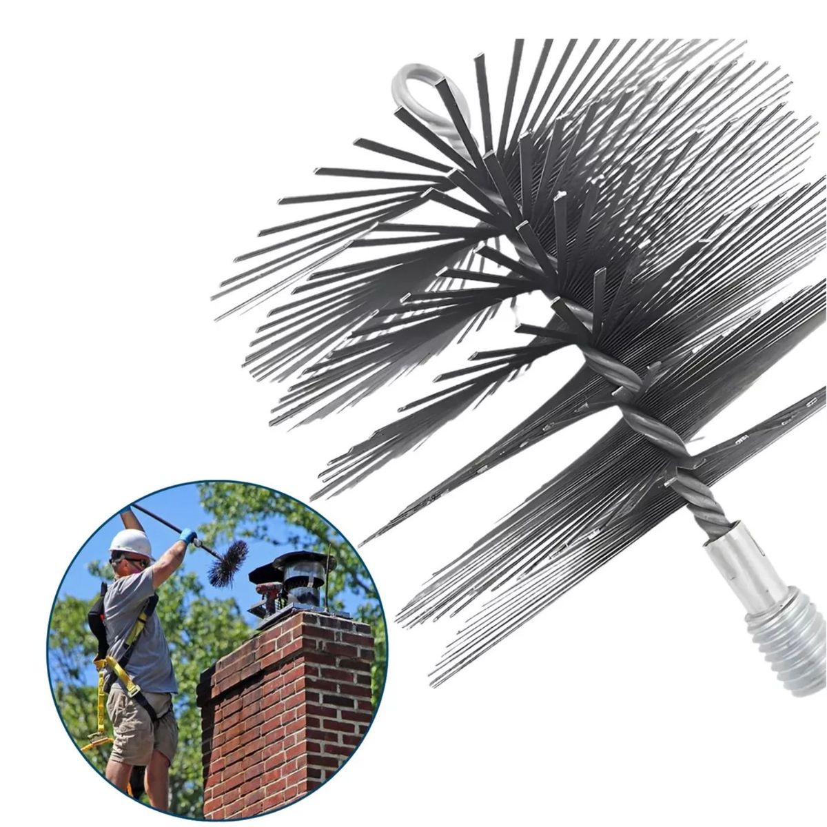 GENERICO - Escobilla Para Chimenea 6 Pulgadas Jaque