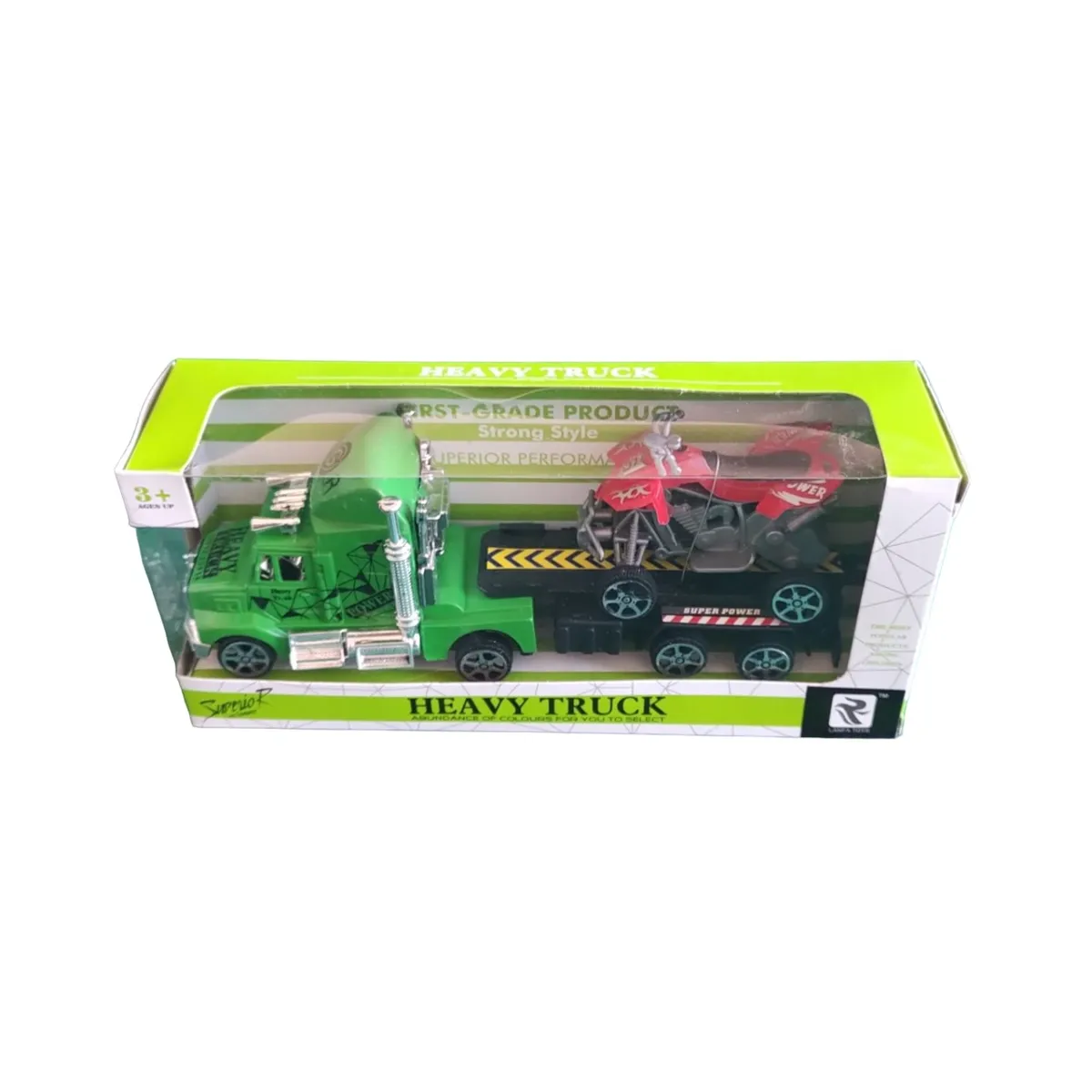 GENERICO - Camión Fricción Con Moto En Caja Juguetes Perrot