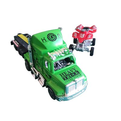 Imagen 2 del producto Camión Fricción Con Moto En Caja Juguetes Perrot