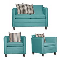 JUEGO DE LIVING 2-1-1 BARCELONA TURQUESA