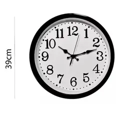 GENERICO - Reloj Pared Grande Redondo 39cm Mural Decorativo Silencioso
