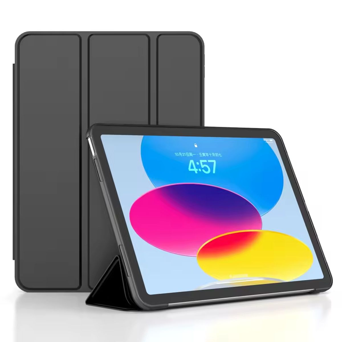 GENERICO - Carcasa Funda Smart Cover Magnética Para iPad 10.2 9ª Color Negro