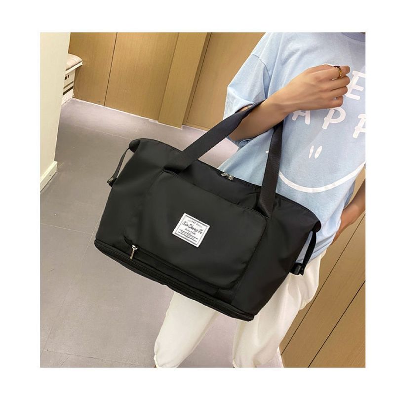 GENERICO - Bolso de viaje extendible negro