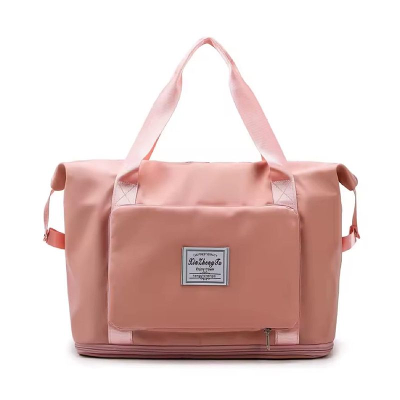 GENERICO - Bolso de viaje extendible rosado