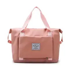 GENERICO - Bolso de viaje extendible rosado