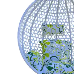 PEQUI - SILLA COLGANTE BLANCA CON COJIN