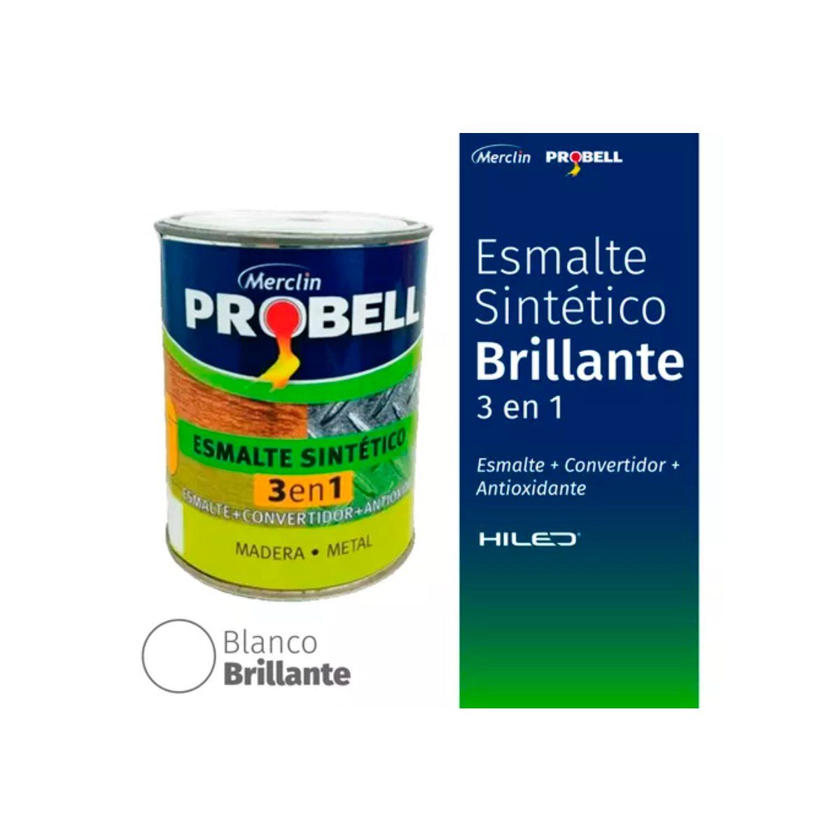 GENERICO - Esmalte sintético 3 en 1 Probell 1 Lts. Blanco