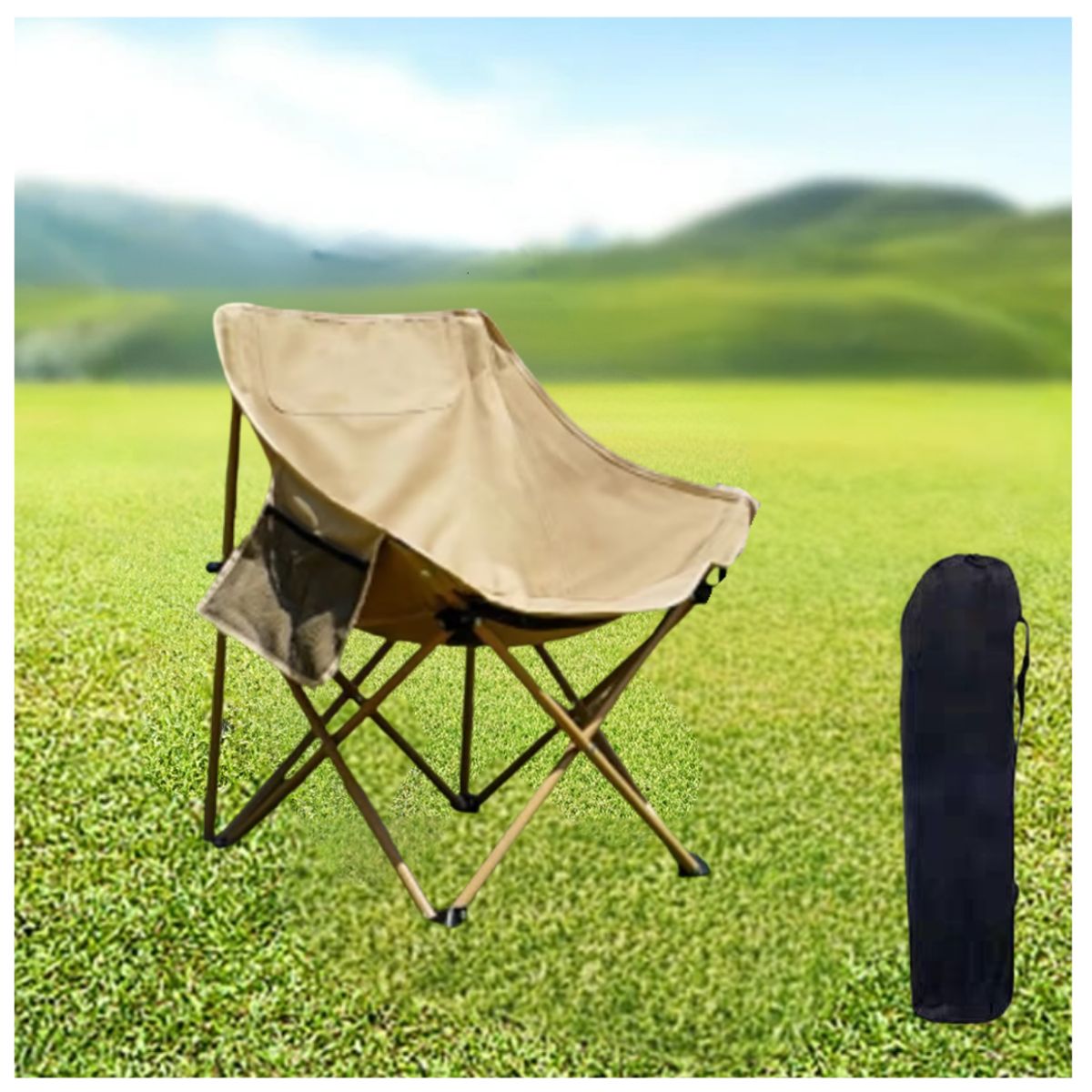 GENERICO - Silla Para Camping o Playa Tipo Ergonómica De Exteriores
