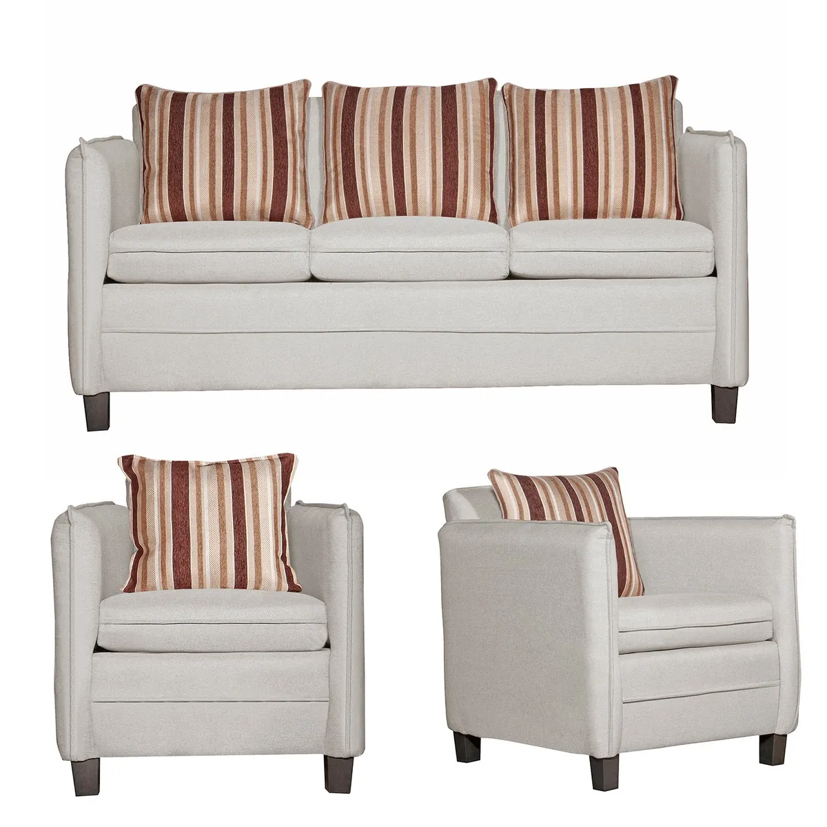 RUZAM MOBEL - JUEGO DE LIVING 3-1-1 BARCELONA CRUDO