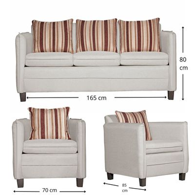 Imagen 2 del producto JUEGO DE LIVING 3-1-1 BARCELONA CRUDO