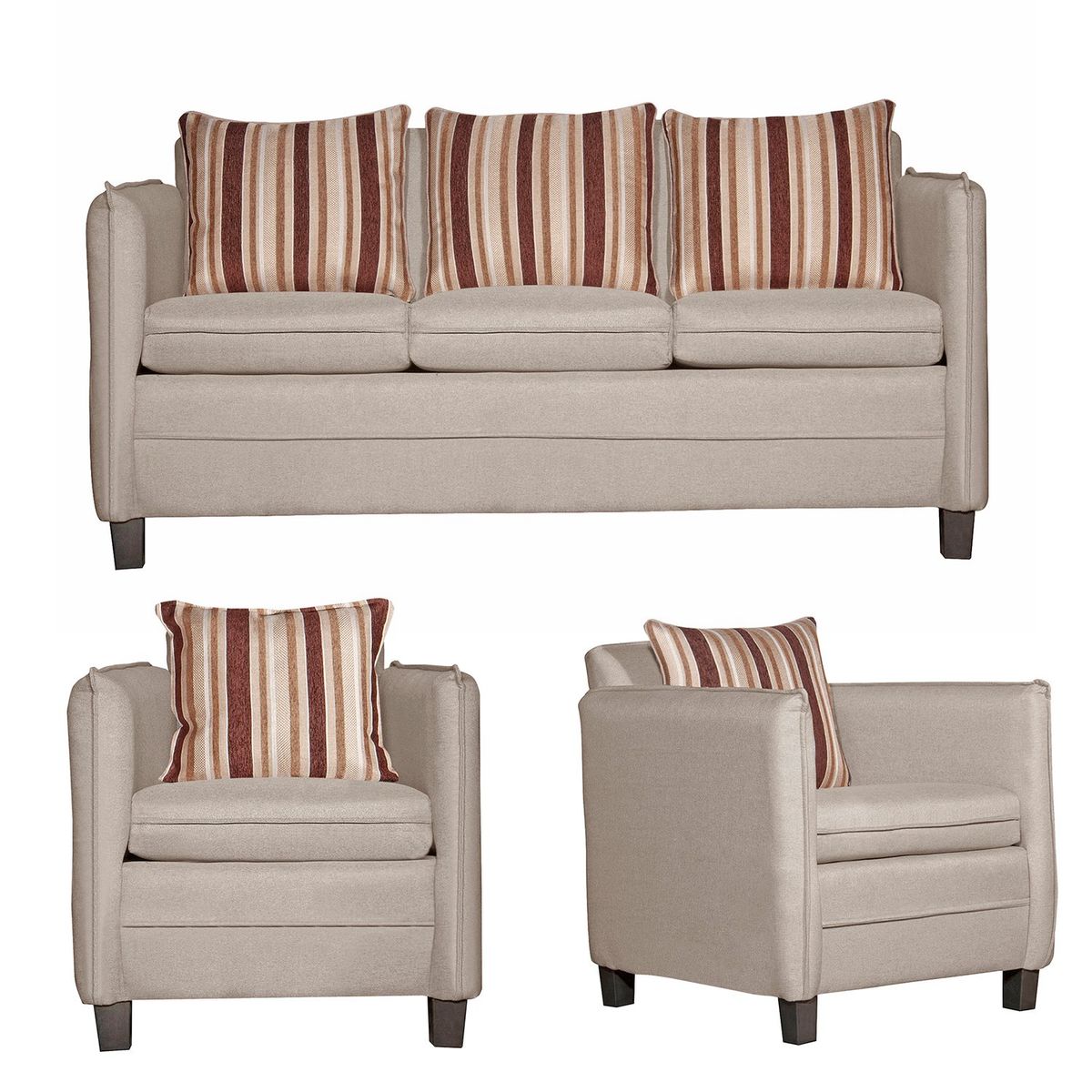 RUZAM MOBEL - JUEGO DE LIVING 3-1-1 BARCELONA BEIGE