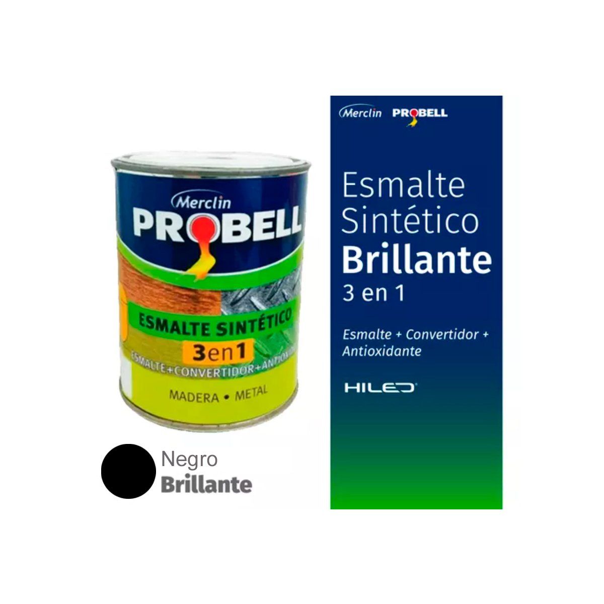 GENERICO - Esmalte sintético 3 en 1 Probell 4 Lts. Negro