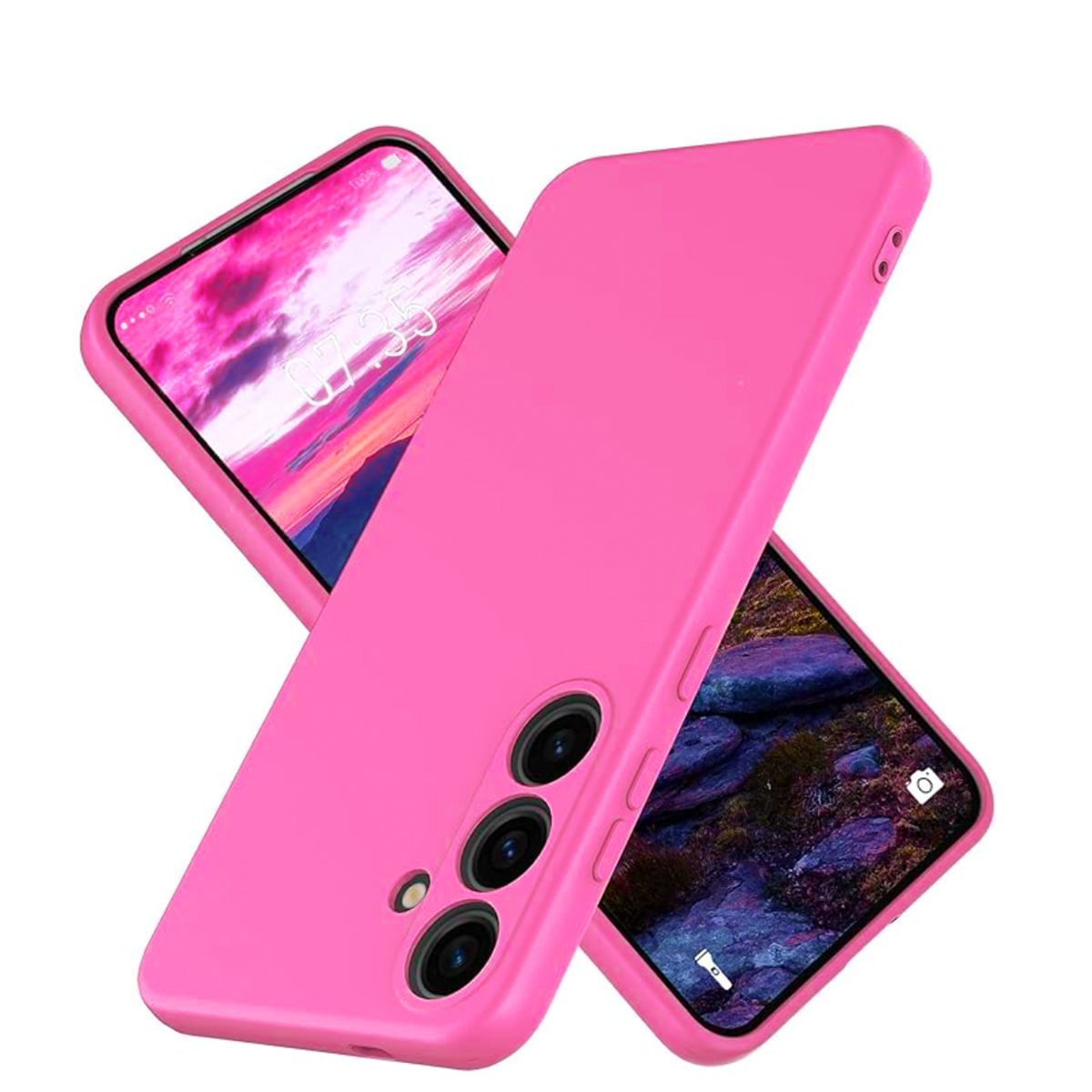JOIGO - Carcasa Para Samsung S25 Plus Goma Fucsia